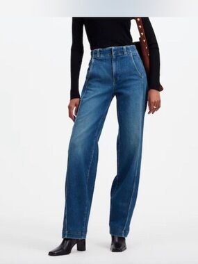 NWT madewell  Classic High-Rise Wide-Leg Women’s Jeans - Blue